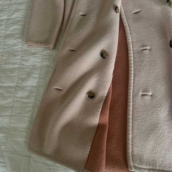 J.Crew collection double breasted sweater, jacket, coat, oversized Xs small pink - Picture 10 of 14